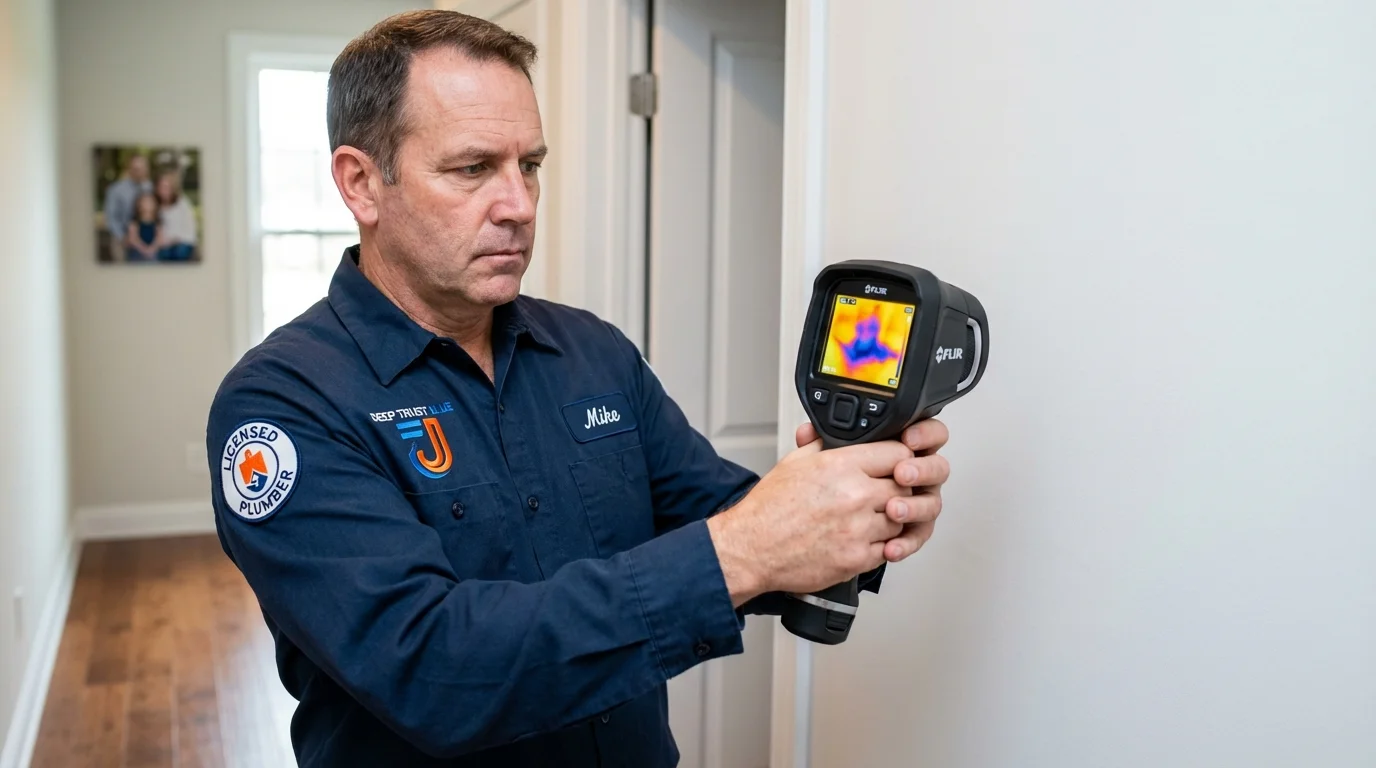 Thermal imaging leak detection by Johns Plumbing LLC in Orofino